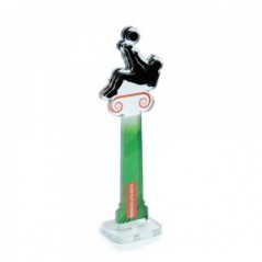Trofeo di Partecipazione in plexiglass trasparente retrostampato calciatore su colonna