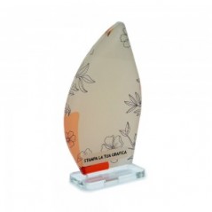 Trofeo Template in plexiglass trasparente retrostampato vela