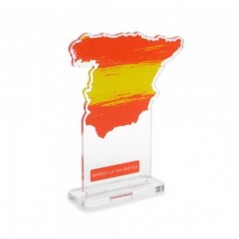 Trofeo Template in plexiglass trasparente retrostampato Spagna