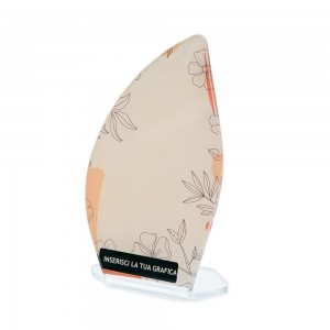 Targa Template in plexiglass trasparente retrostampato vela