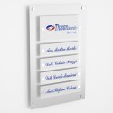 Targa in Plexiglass Stampata colore Silver tipologia 1 + 4 Moduli Small