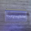 Targa in Plexiglass a LED per Soffitto tipologia Rettangolare 2:1