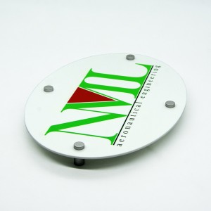 Targa in Plexiglass Bianco Stampata Ellisse