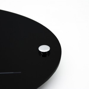 Targa in Plexiglass Nero Lucido Stampata Ellisse