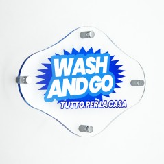 Targa in Plexiglass Trasparente Stampata Rombo Arrotondato