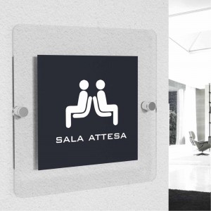 Segnaletica da parete personalizzata - Quadrata