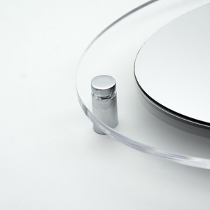 Targa in ABS Classic Silver Incisa con Bordo 25 mm in Plexiglass Trasparente tipologia Ellisse