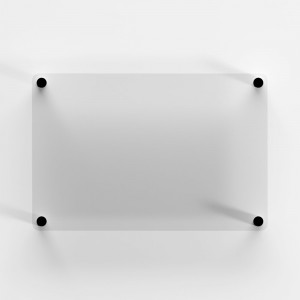 Targa in Plexiglass Neutra Trasparente tipologia Quadrata o Rettangolare
