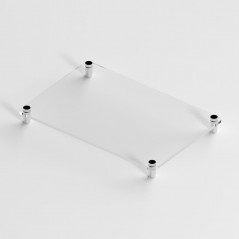 Targa in Plexiglass Neutra Trasparente tipologia Quadrata o Rettangolare