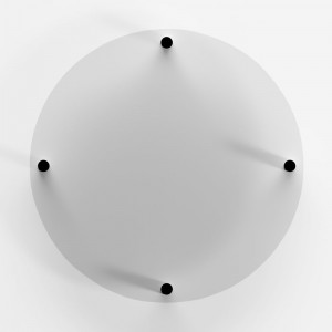 Targa in Plexiglass Neutra Trasparente tipologia Circolare
