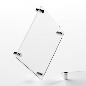 Targa in Plexiglass Neutra Trasparente tipologia Rombo