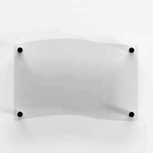 Targa in Plexiglass Neutra tipologia Bandiera