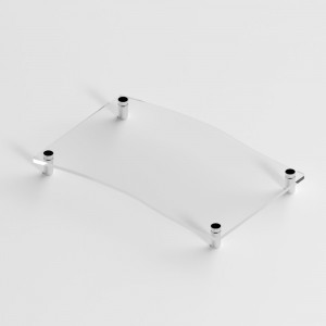Targa in Plexiglass Neutra Trasparente tipologia Bandiera