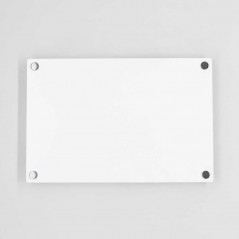 Targa Neutra in Plexiglass Bianco tipologia Quadrata o Rettangolare