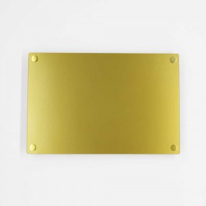 Targa Neutra in Plexiglass Gold tipologia Quadrata o Rettangolare