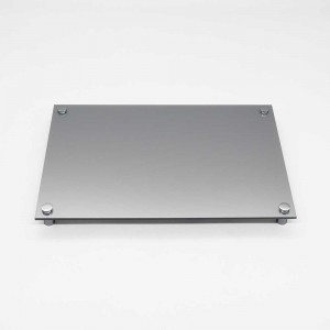 Targa Neutra in Plexiglass Silver tipologia Quadrata o Rettangolare