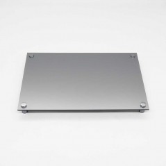 Targa Neutra in Plexiglass Silver tipologia Quadrata o Rettangolare