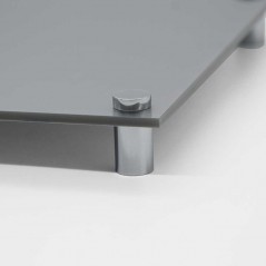 Targa Neutra in Plexiglass Silver tipologia Quadrata o Rettangolare
