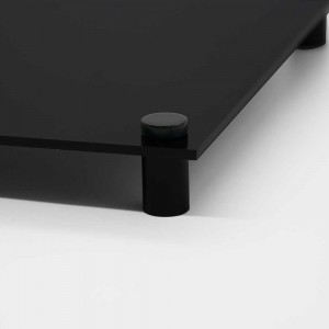 Targa Neutra in Plexiglass Nero Lucido tipologia Quadrata o Rettangolare