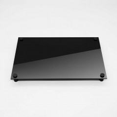 Targa Neutra in Plexiglass Nero Lucido tipologia Quadrata o Rettangolare