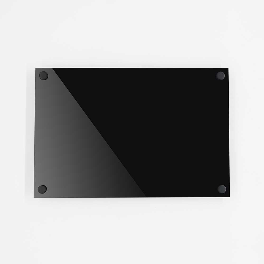 Targa Neutra in Plexiglass Nero Lucido tipologia Quadrata o Rettangolare