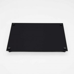 Targa Neutra in Plexiglass Nero Opaco tipologia Quadrata o Rettangolare