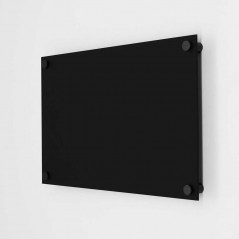 Targa Neutra in Plexiglass Nero Opaco tipologia Quadrata o Rettangolare