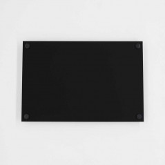 Targa Neutra in Plexiglass Nero Opaco tipologia Quadrata o Rettangolare