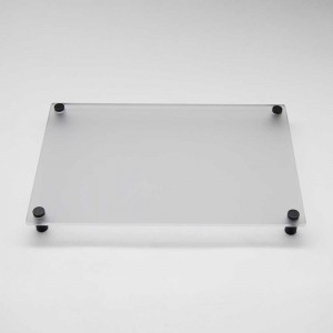 Targa Neutra in Plexiglass Satinato tipologia Quadrata o Rettangolare