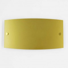 Targa Neutra in Plexiglass Gold tipologia Ellisse Moderna