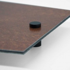 Targa Neutra in Alluminio Composito Corten tipologia Ellisse Moderna
