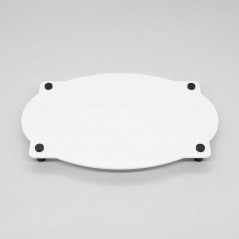 Targa Neutra in Plexiglass Bianco tipologia Vintage