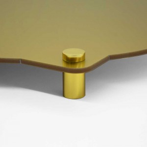 Targa Neutra in Plexiglass Gold tipologia Vintage