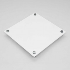 Targa Neutra in Plexiglass Bianco tipologia Rombo