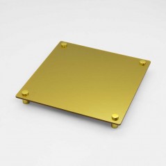 Targa Neutra in Plexiglass Gold tipologia Rombo