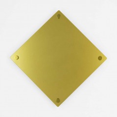 Targa Neutra in Plexiglass Gold tipologia Rombo