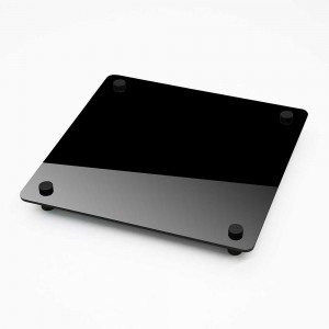Targa Neutra in Plexiglass Nero Lucido tipologia Rombo