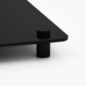Targa Neutra in Plexiglass Nero Lucido tipologia Rombo