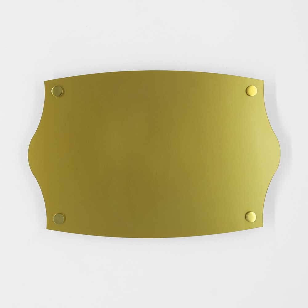 Targa Neutra in Plexiglass Gold tipologia Impero
