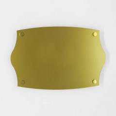 Targa Neutra in Plexiglass Gold tipologia Impero
