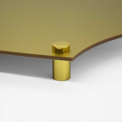 Targa Neutra in Plexiglass Gold tipologia Impero