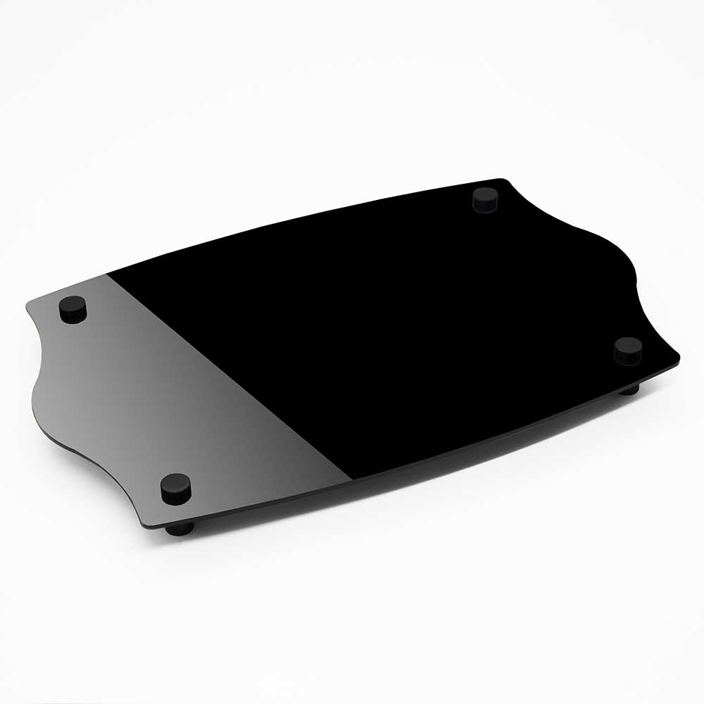 Telaio Targa In Plastica ABS Con Finitura Vera Fibra Di Carbonio 3K Nero, Stile Mopar