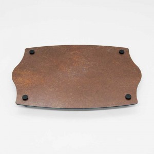 Targa Neutra in Alluminio Composito Corten tipologia Impero