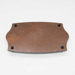 Targa Neutra in Alluminio Composito Corten tipologia Impero