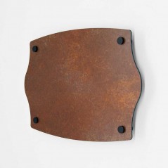 Targa Neutra in Alluminio Composito Corten tipologia Impero