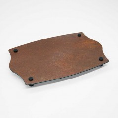 Targa Neutra in Alluminio Composito Corten tipologia Impero