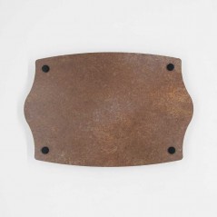 Targa Neutra in Alluminio Composito Corten tipologia Impero