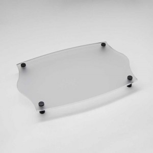 Targa Neutra in Plexiglass Satinato tipologia Impero