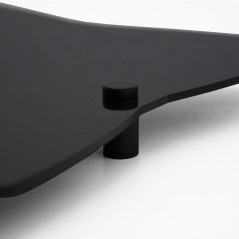 Targa Neutra in Plexiglass Nero Lucido tipologia Stella 4 Punte