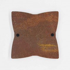 Targa Neutra in Alluminio Composito Corten tipologia Stella 4 Punte